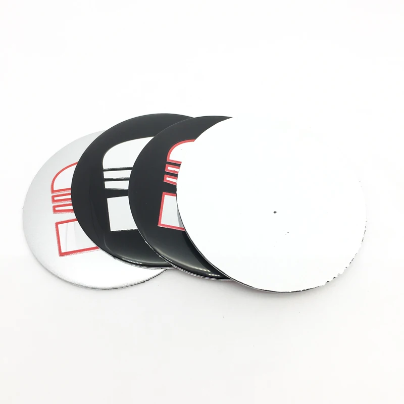 

Car styling 4pcs/set 56mm Car Steering tire Wheel Center stickers For logo FR leon ibiza Altea Alhambra Accessories