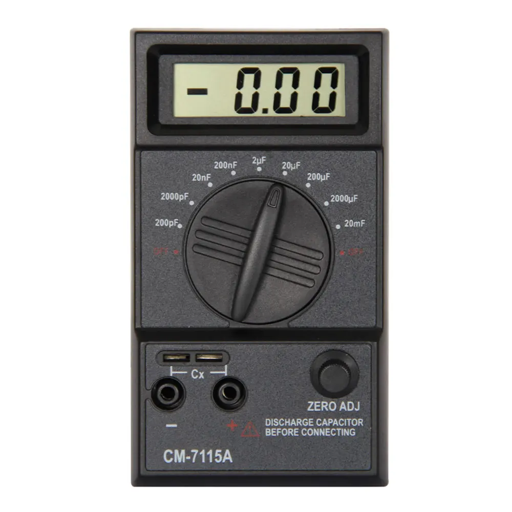 

CM7115A Practical Capacitor Meter Digital Multimeter LCD Display Measuring Tool with Dual-Slope integration A/D converter system