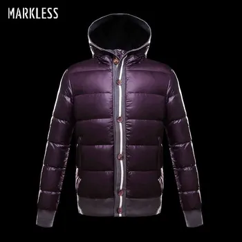

Markless 2018 New Fashion Men Thick Down Jackets Brand Clothing Men's Casual Down Coats Male Fashion Winter Outerwear