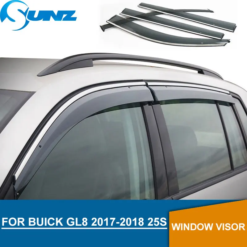 

Window Visor for BUICK GL8 2017-2018 Side window deflectors rain guards for BUICK GL8 2017 2018 25S SUNZ