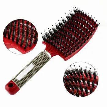 

1PC Women Hair Scalp Massage Comb Bristle & Nylon Hairbrush Wet Curly Detangle Hair Brush for Salon Hairdressing Styling Tools