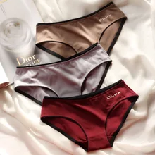 Новые Сексуальные женские трусики с низкой талией, черные кружевные хлопковые трусы для девушек, удобные дышащие Бесшовные качественные женские трусы