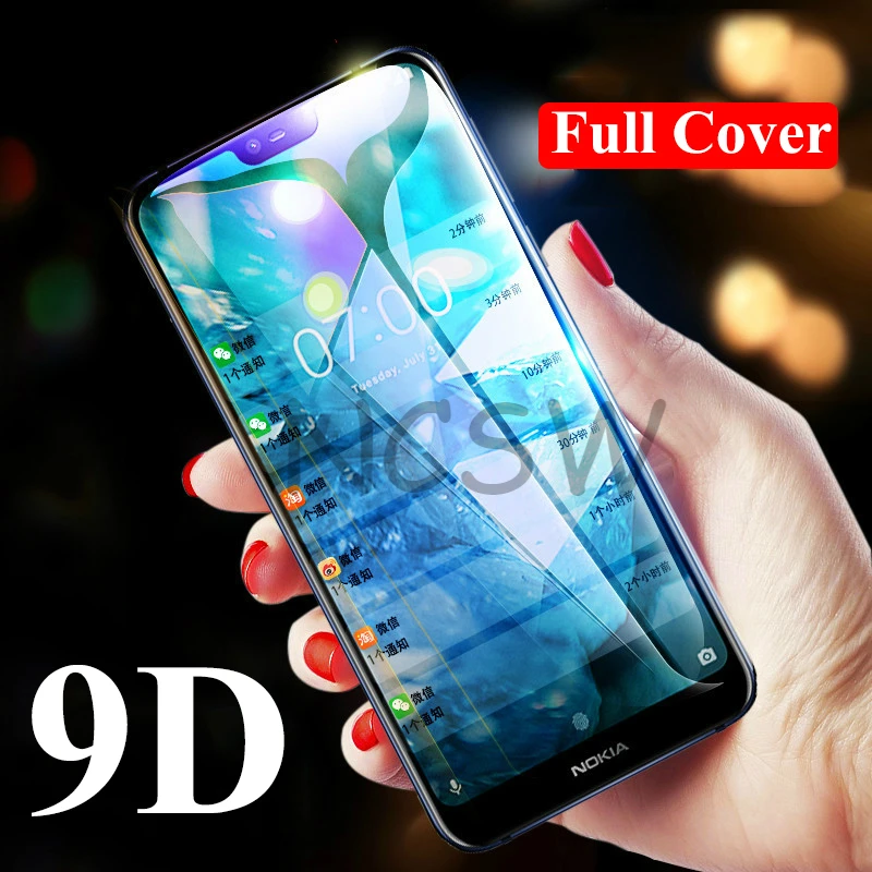 9D Экран протектор для Nokia 3 1 8 6 7 плюс 5 1X3X6X7 2018 из закаленного высокопрочного стекла