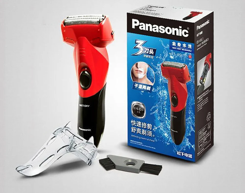 Panasonic мужская электробритва ES-SL10/ASL1 с 3 режущими головками с сухим аккумулятором, Водонепроницаемая бритва для мужчин