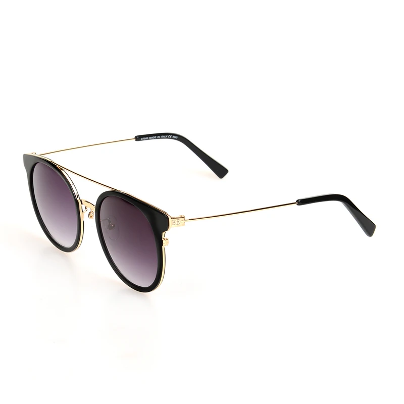 Silver Für Designer Sonnenbrille And Runde black Black Ee Rahmen Oculos Linse Legierung Feminino De Mode Marke tortoise Frauen Frame Sol Black OqaZwqEA
