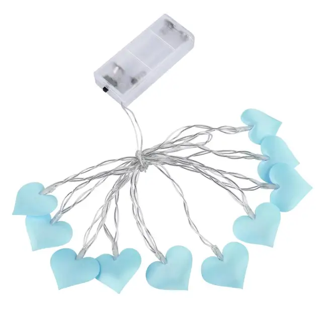 heart string lights battery operated