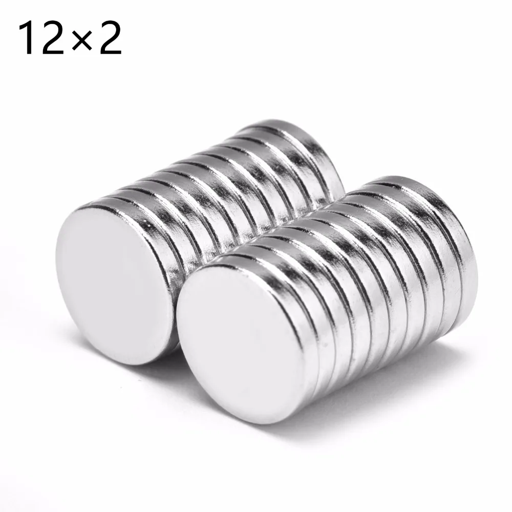 

20pcs 12 x 2mm N35 Mini Small Disc Round Super Strong Powerful Rare Earth Neodymium Magnets 12*2mm