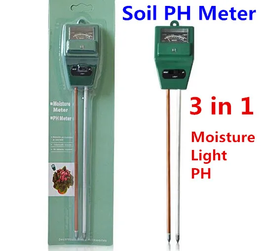 Hot sale 3 in 1 PH soil meter Moist Moisture Light sensor Monitor