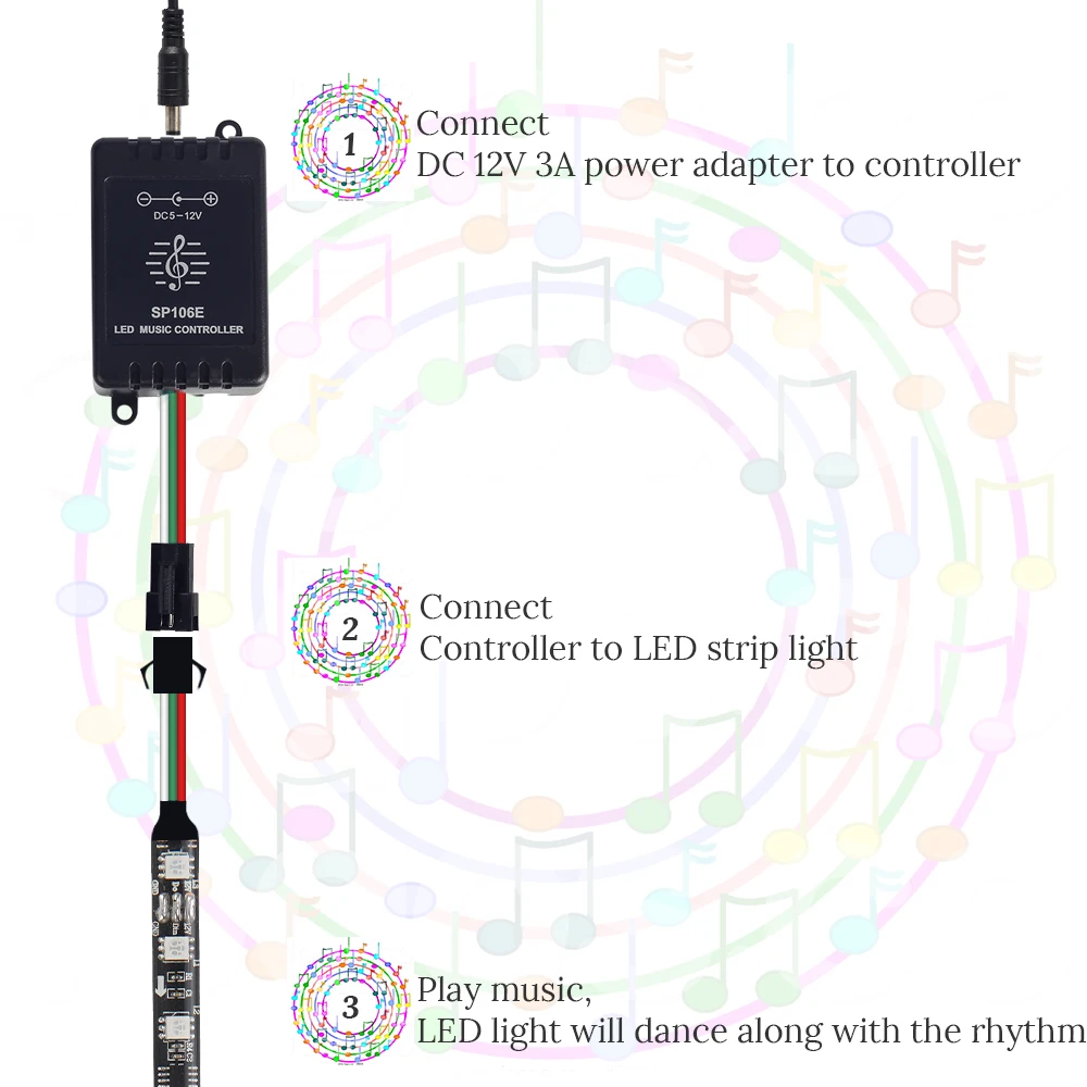 Светодиодная лента WS2811 5 м 10 светодиодный светильник RGB Адресуемая DC12V цифровая