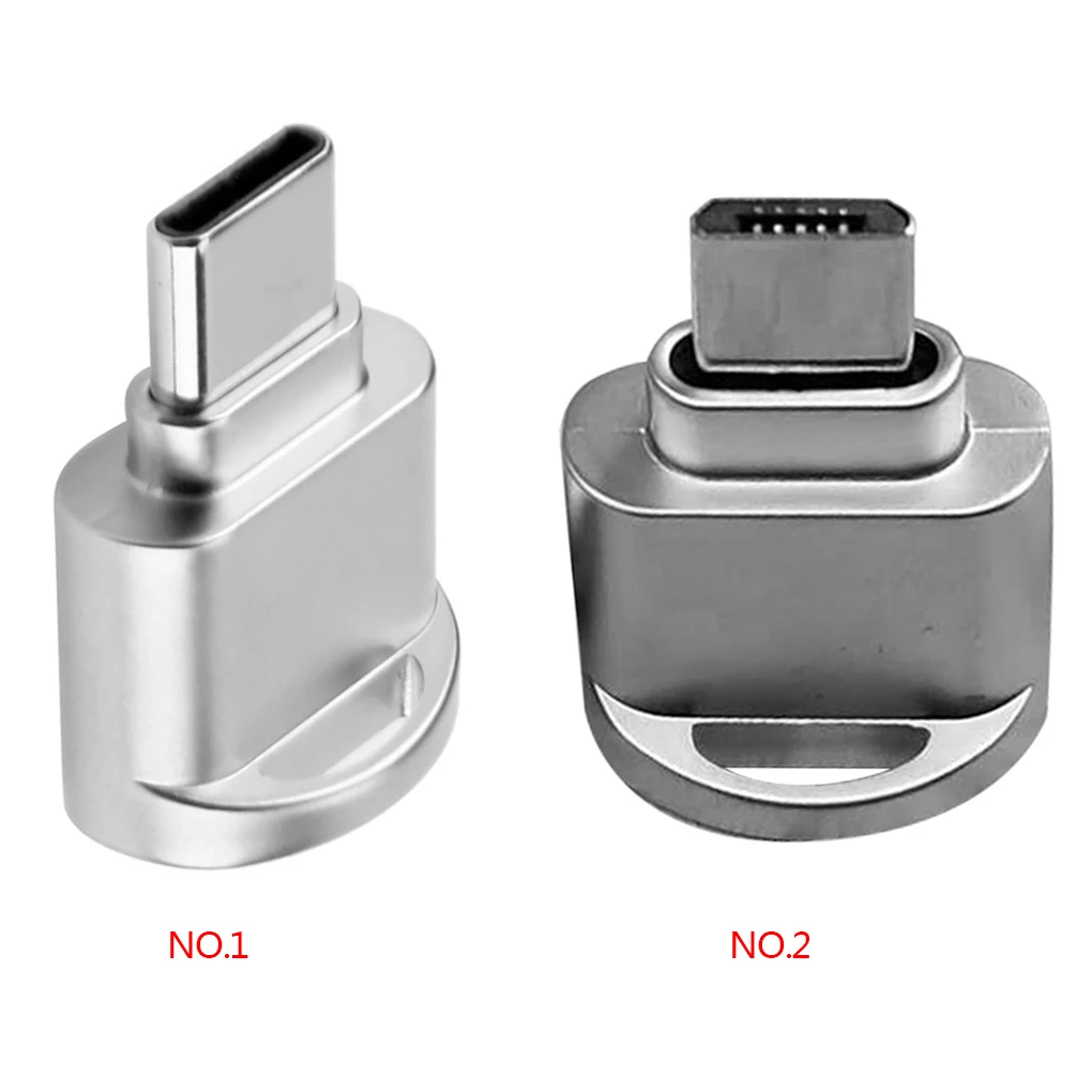 Цинковый сплав телефон камера Micro SD TF карта памяти Высокоскоростной мини USB 2,0 кард-ридер цепь прилагается