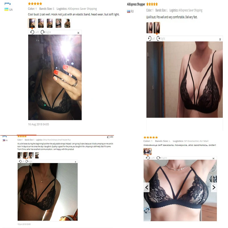 Lurehooker Новый женский бандажный сексуальный бюстгальтер цветочный кружевной