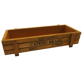 

ANGRLY Grocery Desk Box Rectangular Retro Wooden Multifunctional Pencil Retro Wooden Rectangular Party Boxs Wedding Decoration