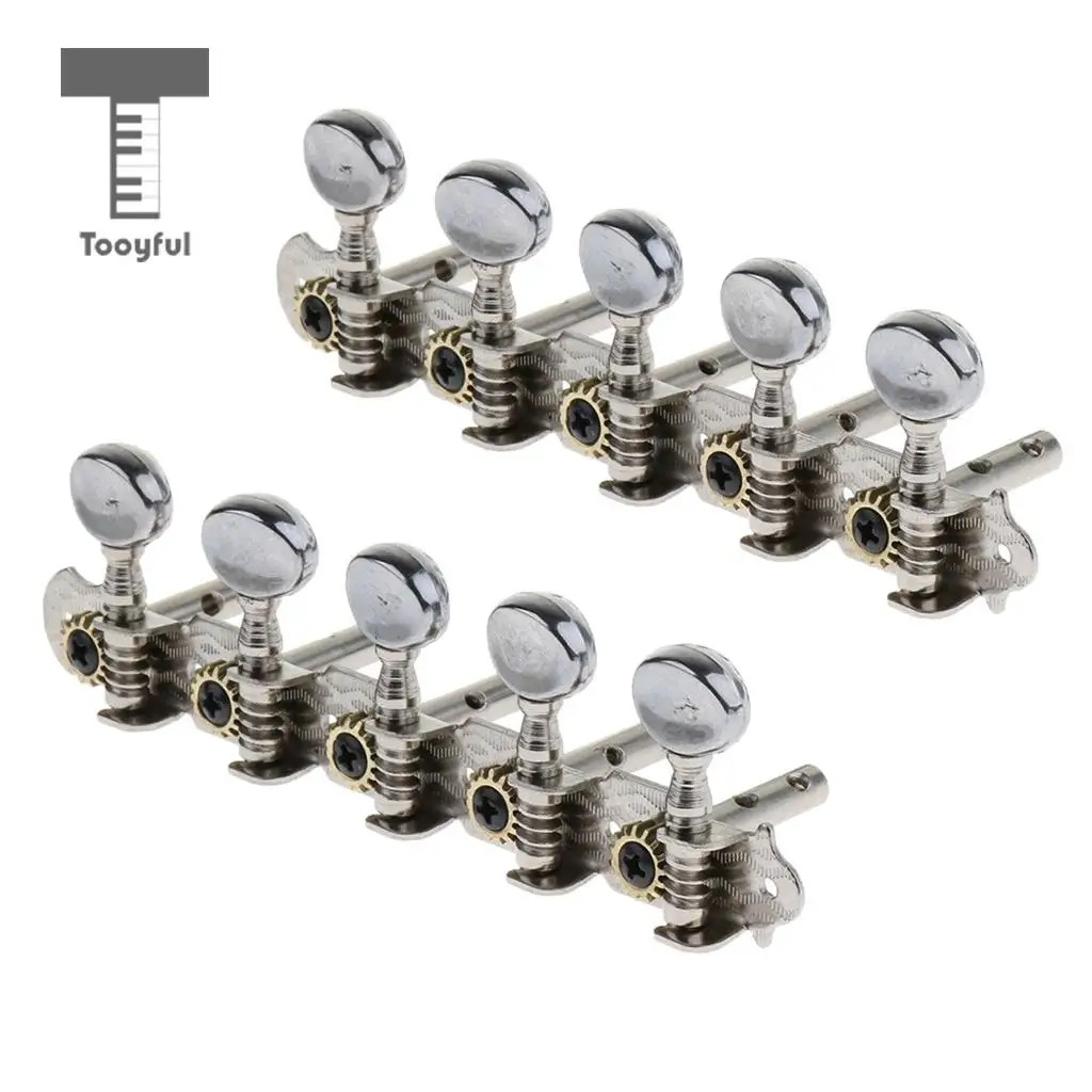 2pcs 5R5L Tuning Pegs Tuners Machine Heads for 10 String Electric Guitar Replacement Parts