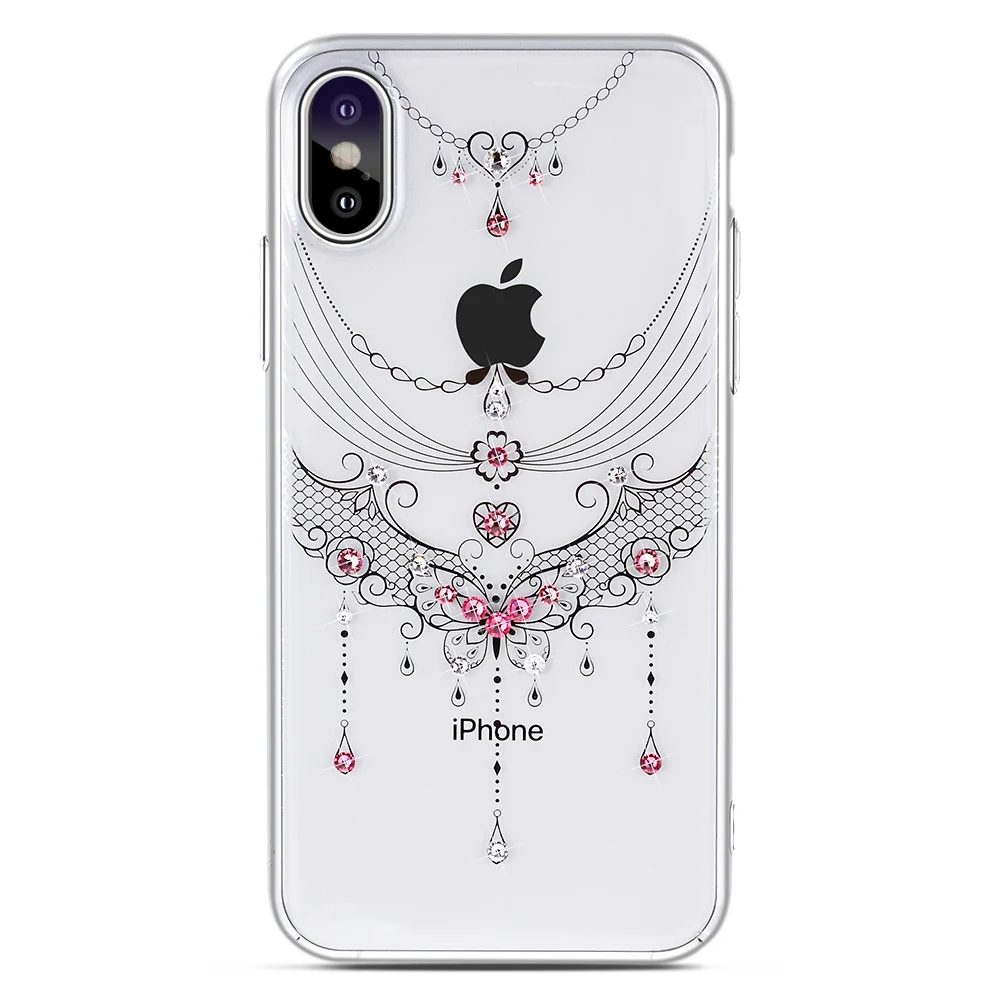 KINGXBAR для iPhone X случае роскоши bling rhinesrone кристаллами Swarovski Ультратонкий чехол| |
