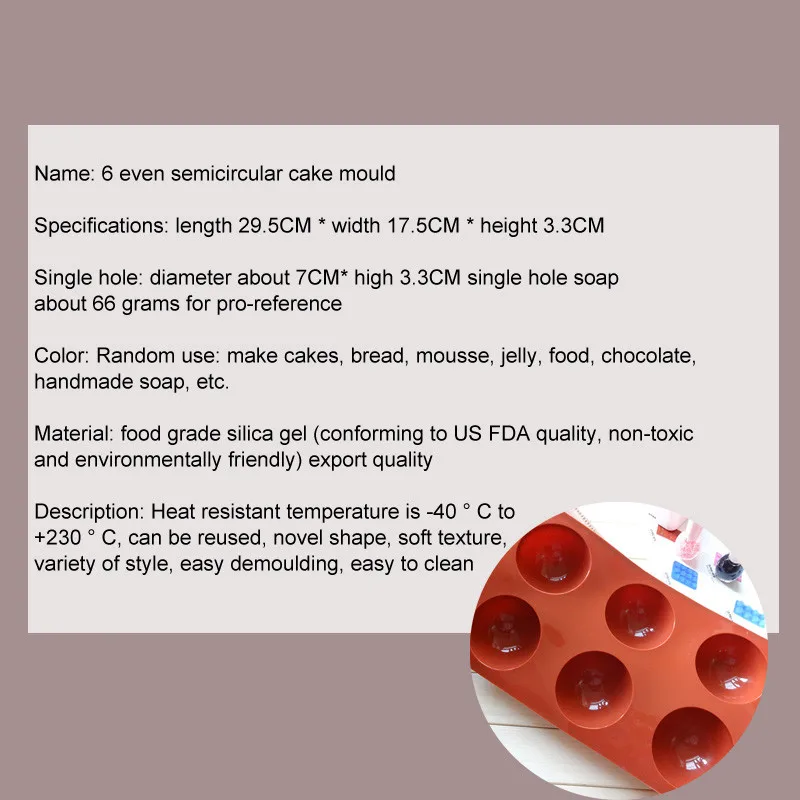 Soap-Form-Cake-Tools-Hemisphere-Shape-Chocolate-Sweets-Candy-Jelly-Baking-Mousse-Cake-Molds-Bakery-Bakeware