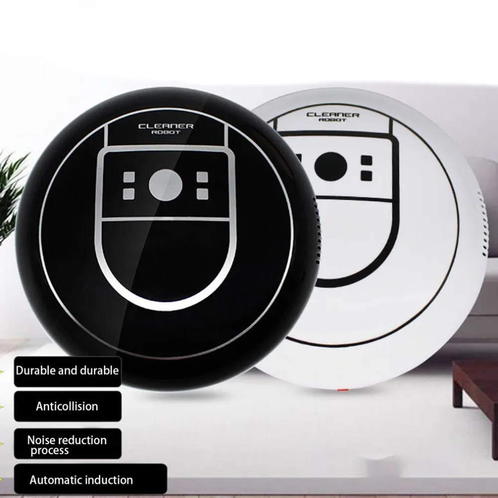 

Home Auto Cleaner Robot Microfiber Smart Robotic Mop Floor Corners Dust Cleaner Sweeper Vacuum Cleaner USB Charging