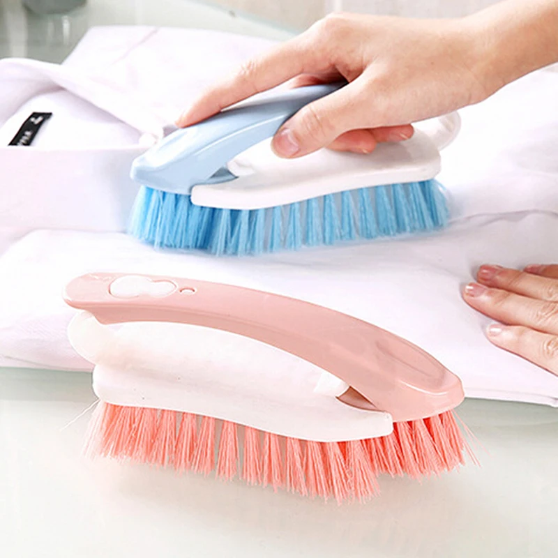 1pc Handle Cleaning Brush Clothes Shoes Washing Brush Kitchen Stove