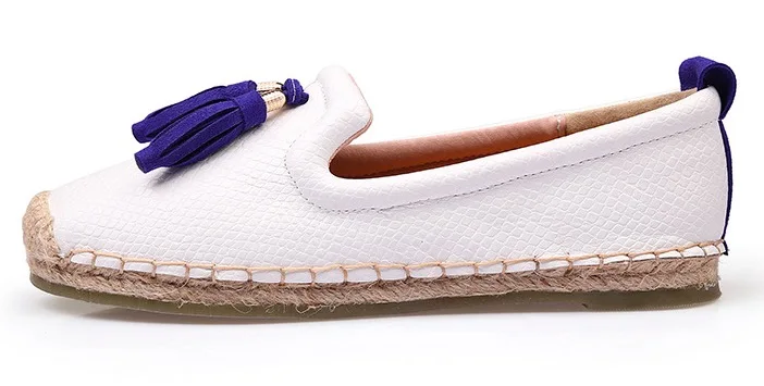 QQ20180625-184954.Women Flats Shoes Spring Autumn Fisherman Shoes Flock Lazy Loafers Fringe Women Casual Single Shoes