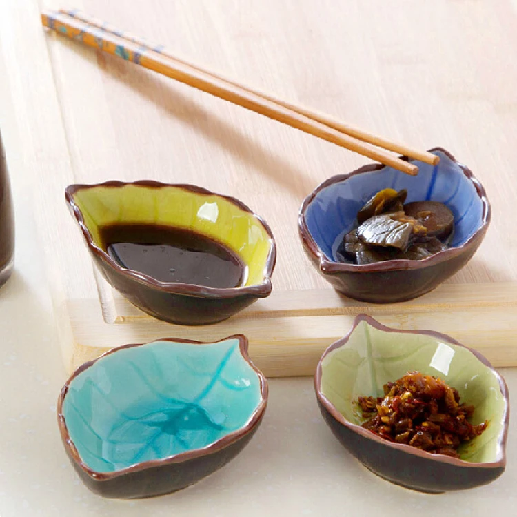 999 hidup 4 pcs set Lemon daun Kartun ikan  peralatan makan 