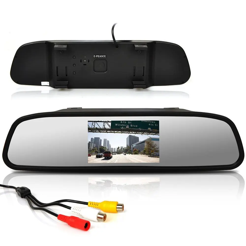 5&quot Digital TFT LCD Screen Resolution 480x272 0 16:9 Car Monitor Rearview Mirror Security Auto for Camera DVD VCR | Автомобили и
