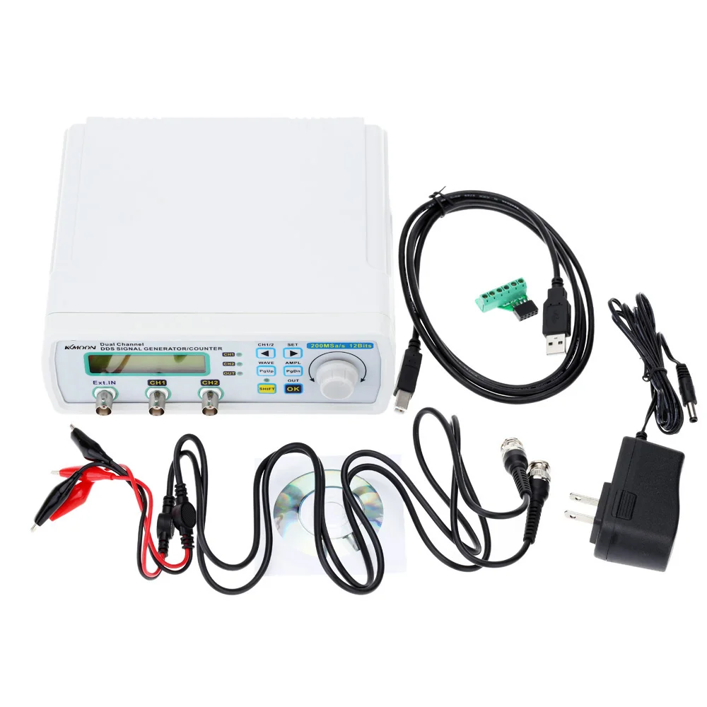 

200MSa/s 25MHz Frequency Signal Generator Digital DDS Function Pulse Generator Signal Source Synthesizer Arbitrary Waveform