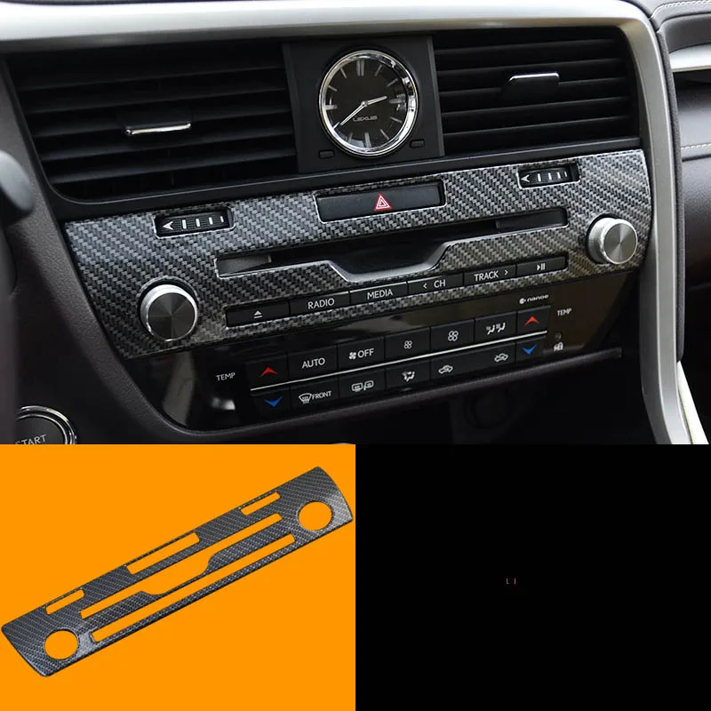 

lsrtw2017 car-styling car CD player panel trims for lexus rx200t rx350 rx450h 2015 2016 2017 2018 AL20