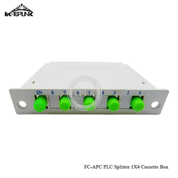 

10pcs/lot 1*4 SC-APC Cassette Box PLC Splitter 1*4 splitter Fiber Optical Cassette Box,FTTH PLC Splitter free shipping