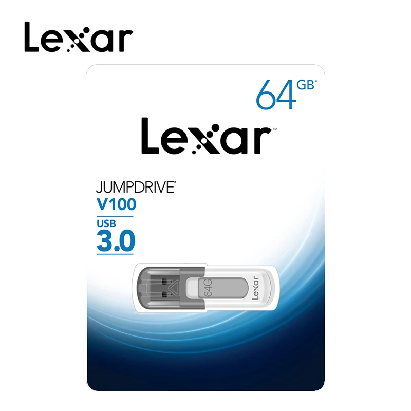 

100% Original Lexar V100 USB 3.0 flash drive32GB pen drive 64GB chiavetta usb 16GB U disk 128GB Memory stick