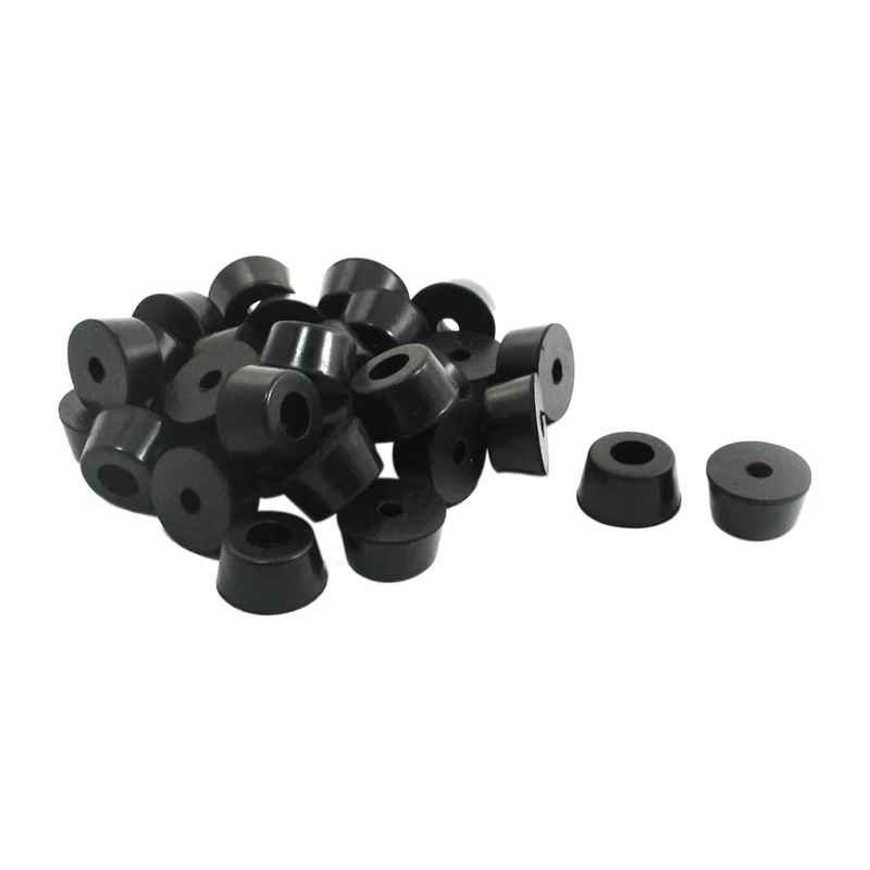 Home Furniture Black Rubber feet 13 mm x 7 mm 30 PCS - Color: Black