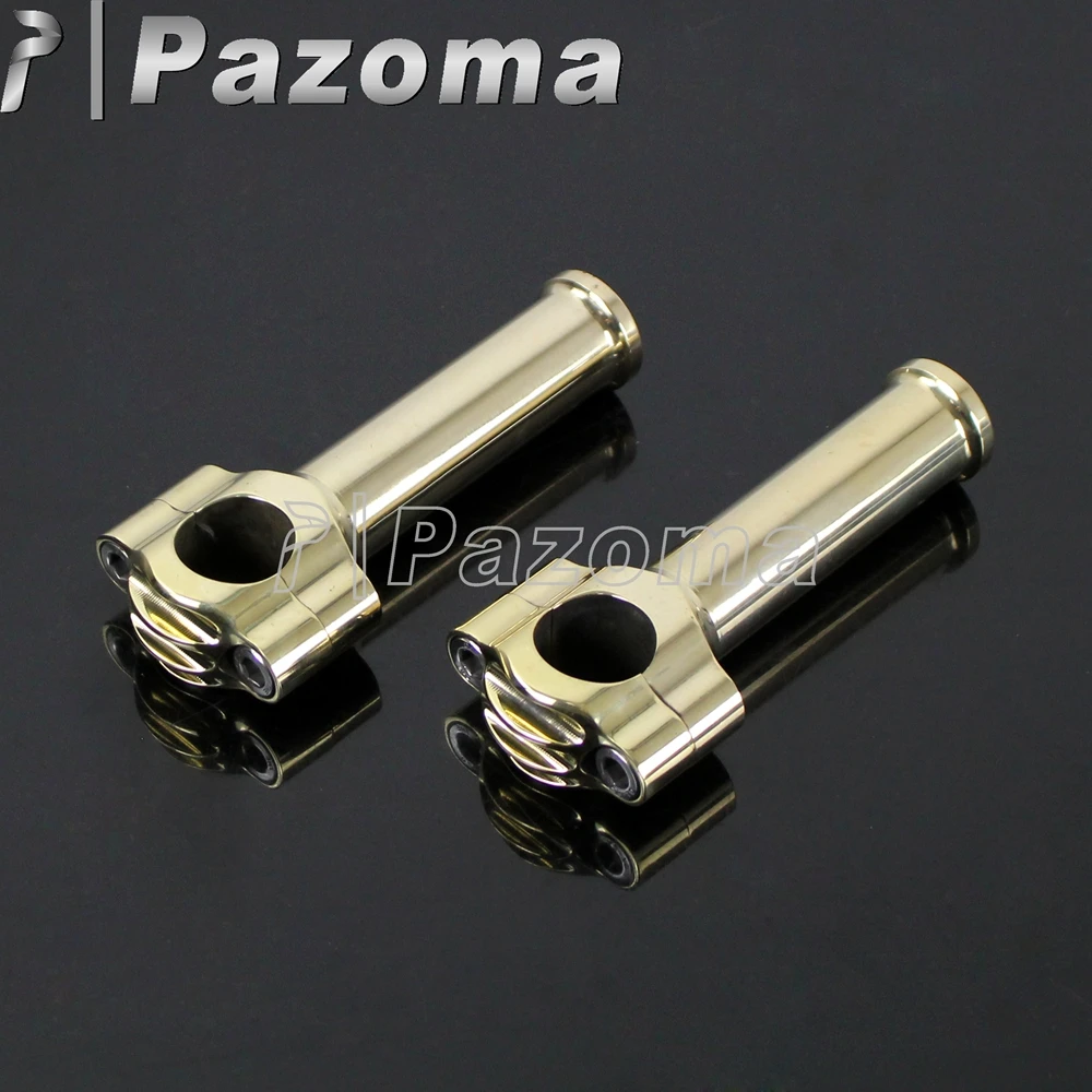 Buy Motorcycle Brass Handlebar 1" Bar Risers Moto Bars