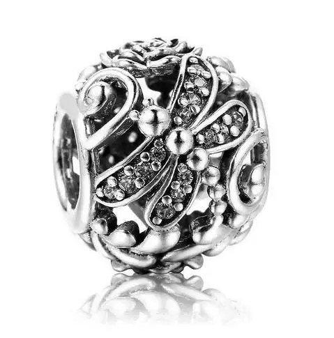 

Vintage 925 Sterling Silver Dragonfly Meadow Charm Beads Fit Original Pandora Bracelet Pendant Authentic DIY Women Jewelry Gift
