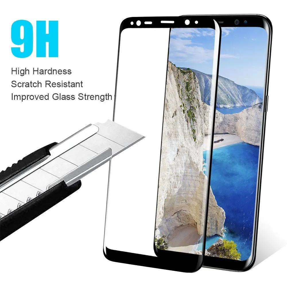 S8 Plus 3D полноэкранная стеклянная пленка для Samsung Galaxy S8 G950F S8+ G955F S8Plus Защитная крышка Защитная Пленка чехол