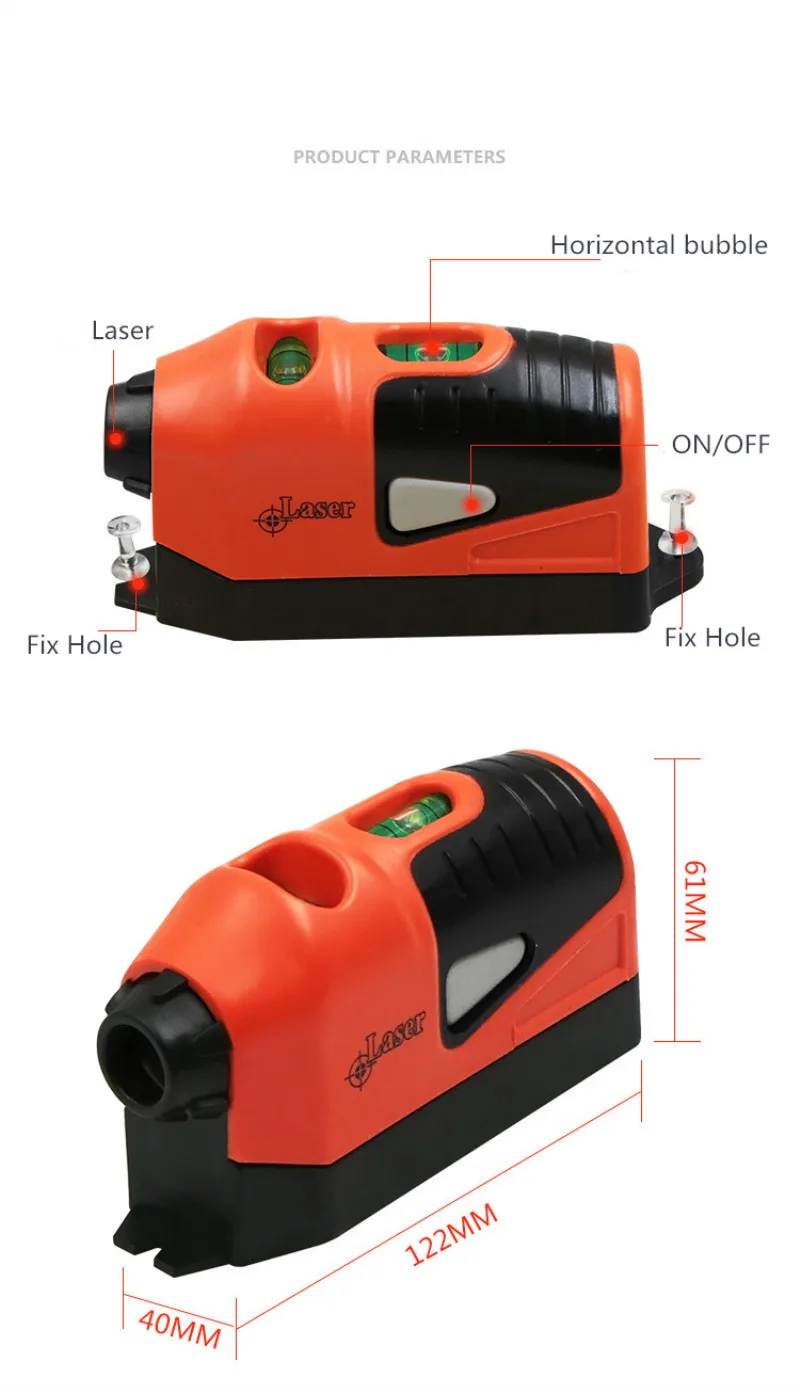 Мини Вертикальный спиртовой уровень инструмент лазерный уровень лазерный прямой лазерный направляемый Уровень линия измерительный прибор