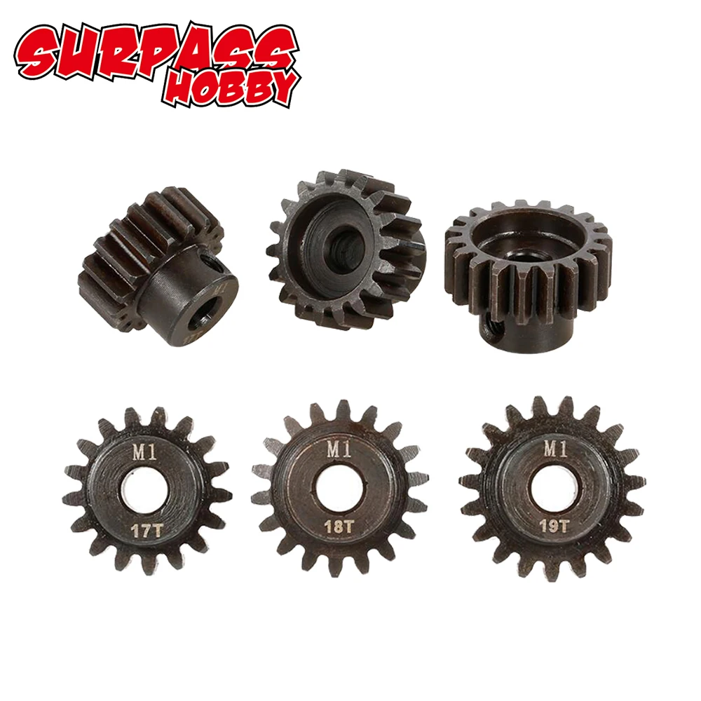 SURPASSHOBBY 3 шт. M1 5 мм 11T 13T/14T 16T/17T 19T/20T 22T Шестерня двигателя для 1/8 RC багги АВТОМОБИЛЯ