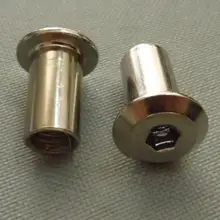 Connector Cap Nuts And Get Free Shipping On Aliexpress M6 Steel Hex Drive Furniture Connector Cap Nuts Fixings S Teel M6x12mm 10pcs