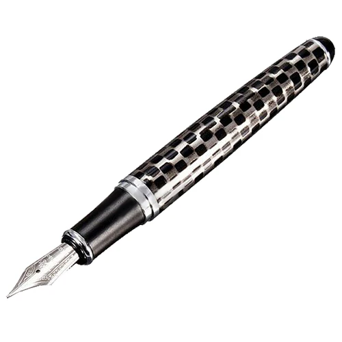 Jinhao X750 Chessboard Fountain Pen Medium Fine Nib Office Business Writing  5A9 