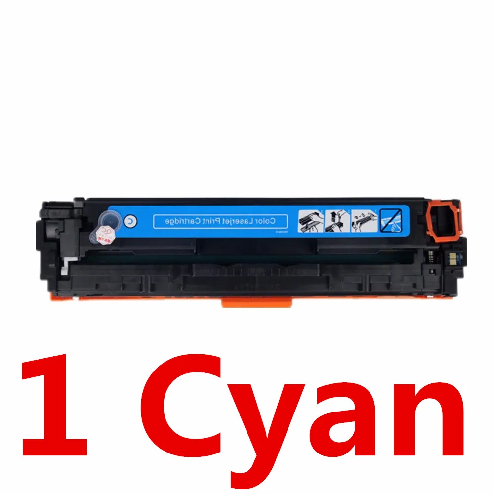 128A тонер-картридж 320a ce320 CE320A CE321A CE322A CE323A Замена для Цвет LaserJet CP1525n CP1525nw Pro CM1415 CM1415fn - Цвет: 1 Cyan