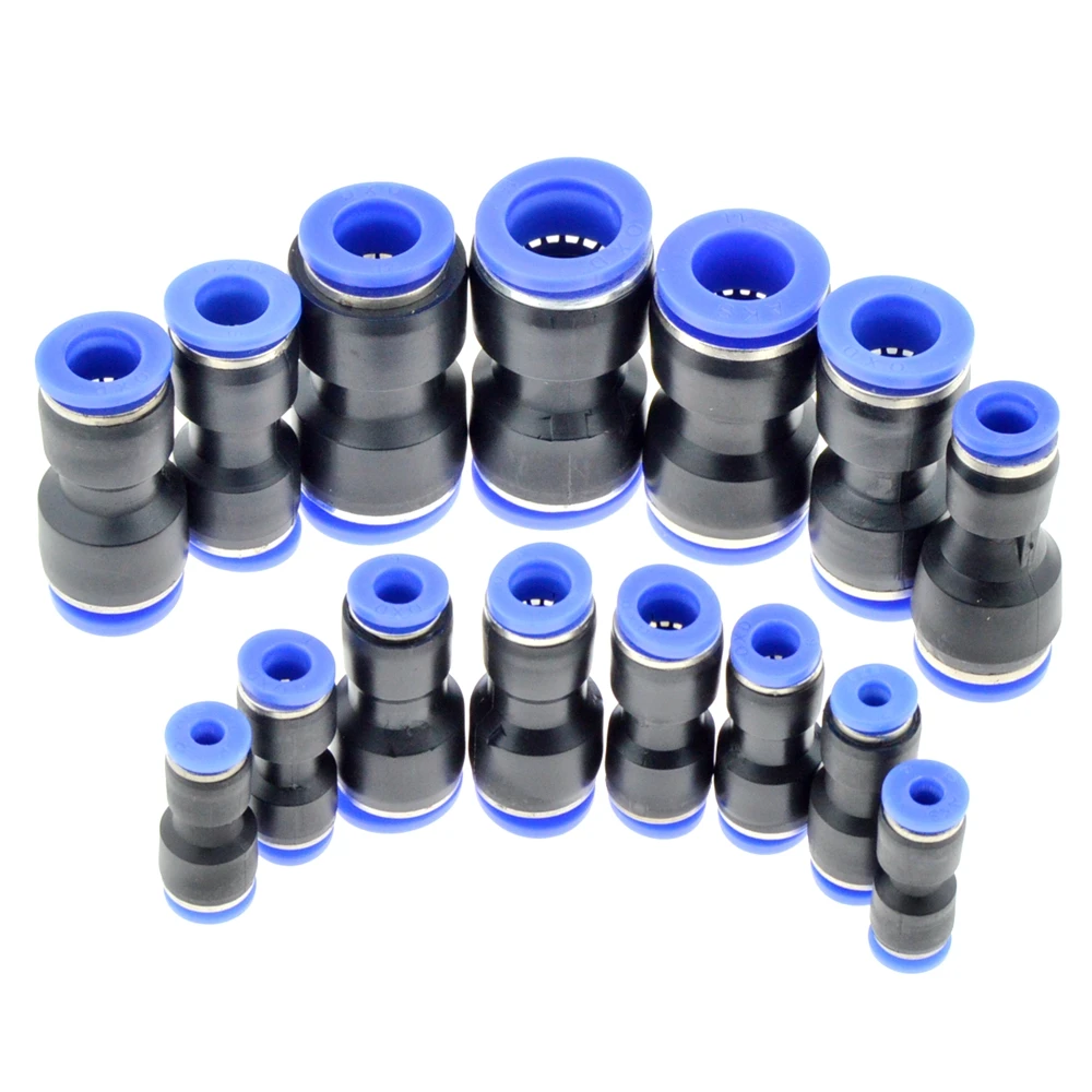 

Air Pneumatic 10mm 8mm 6mm 12mm 4mm 16mm OD Hose Tube One Touch Push Into Straight Gas Fittings Plastic Quick Connectors Fitting