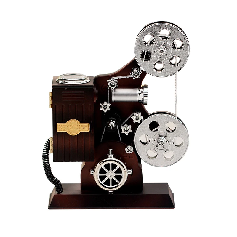 

Creative Projector Music Box Vintage Jewelry Box Large Musical Box Home Carousel Hand Crank Music Box Mechanism Birthday Gifts