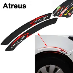 Atreus 2 шт. автомобилей Fender колеса шин край бровей полосы наклейки для Nissan qashqai Citroen c4 c5 c3 Chevrolet cruze aveo peugeot