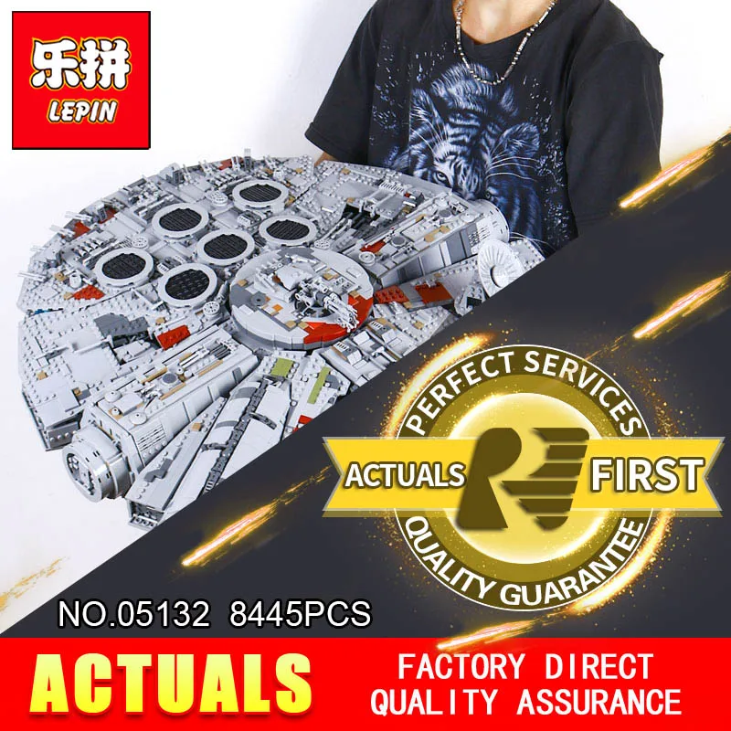 

LEPIN 05132 New 8445Pcs Ultimate Collector's Destroyer Star Series Wars Building Blocks Bricks Children 75192 christmas gifts