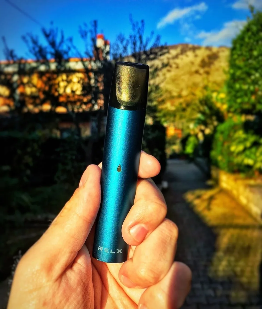 Relx Vape Pen Starter Kits Blue Portable Quick Charge 350mAh Build-in Battery Electronic MOD Cigarette Set
