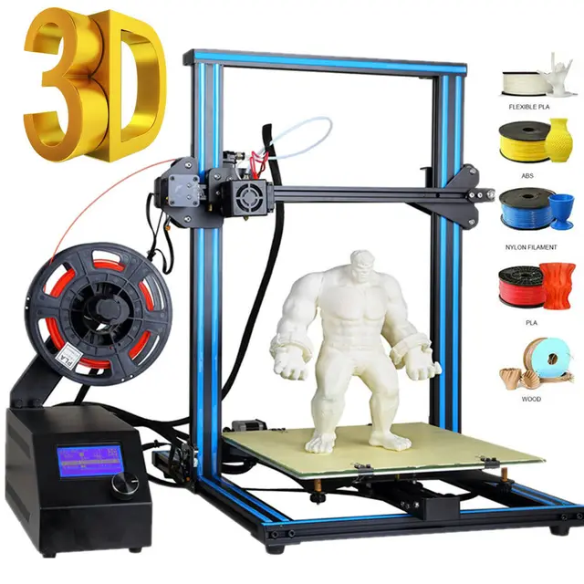 Special Offers CTC Impresora 3D Large Size  Aluminum frame Dual Z rod Resume Printing 30cm*30cm*40cm Printing Size 3D Printer UK USA Stock