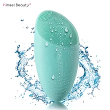 Ultrasonic Electric Facial Cleansing Brush Sonic Vibration Mini Face Cleaner Silicone Deep Pore Cleaning Waterproof Massager ultrasonic electric cleaning instrument waterproof silicone brush facial brush facial pore cleaning