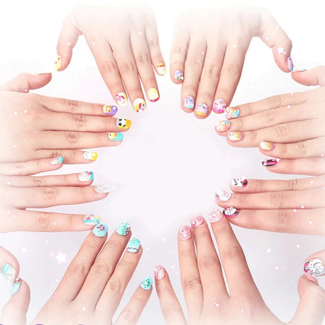 Children Pretending Nail Makeup Toys Girl Play House Makeup Handmade DIY Manicure Set Toy Fairy Dress Up Game For Girl Gifts 6