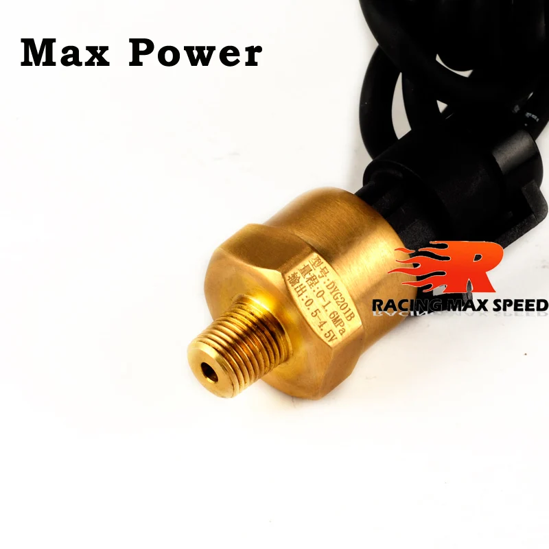 Автомобильный датчик давления масла 1/8 psi npt цифровой манометр с красным дисплеем