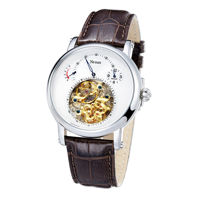 Новый швейцарский люксовый бренд NESUN Hollow Tourbillon автоматические механические