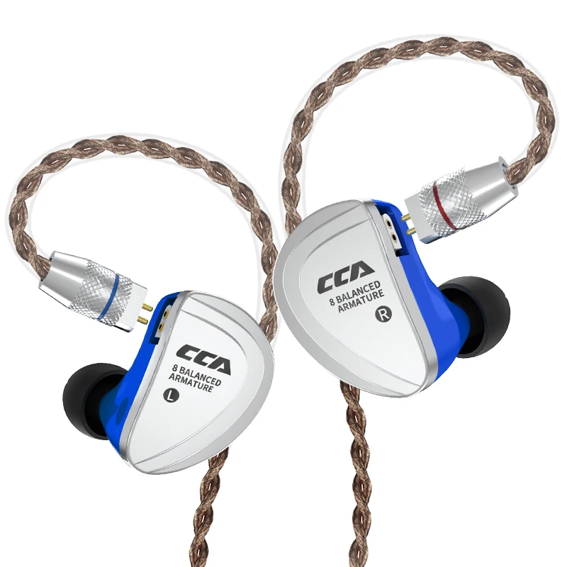 CCA C16 8BA привод в ухо наушник 8 сбалансированных арматуры HIFI Мониторинг наушники гарнитура с шумоподавлением наушники