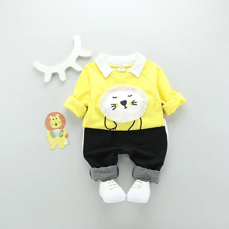 Baby Casual Boys Clothing Sets New Spring Autumn Models Korean Cats Of