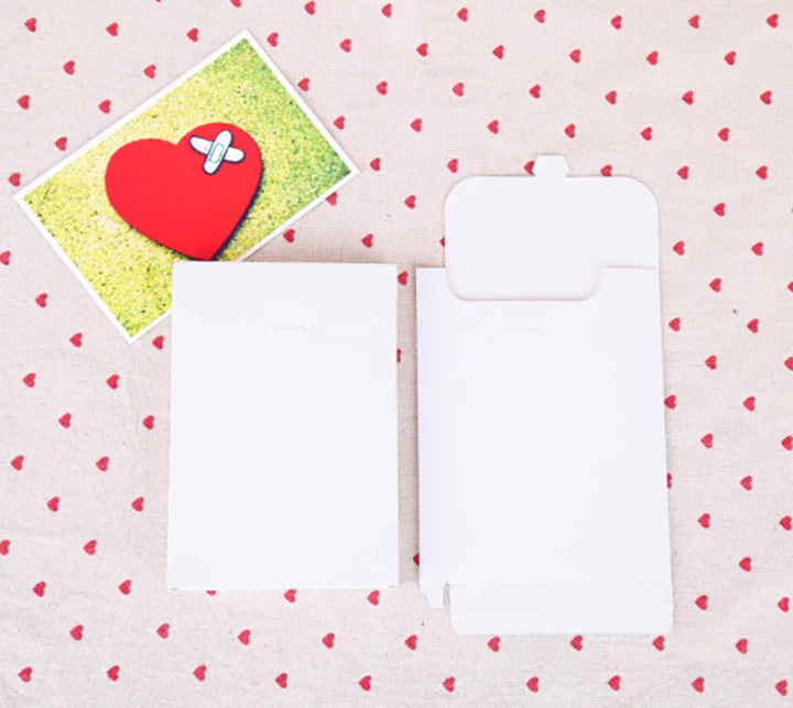 5 шт. 15,5*10,8*1,5 см чистая открытка коробка крафт-бумага конверт поздравительная открытка Пакет картонная складная крафт-коробка